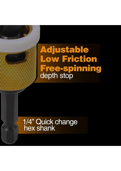 1/8x3/8inch Karbür Uçlu Counterk Matkap Bitleri Düşük Sürtünme Derinlik Durağı 1/4 Inç Hex Shank Counterk Matkap (Yurt Dışından) fırsatları