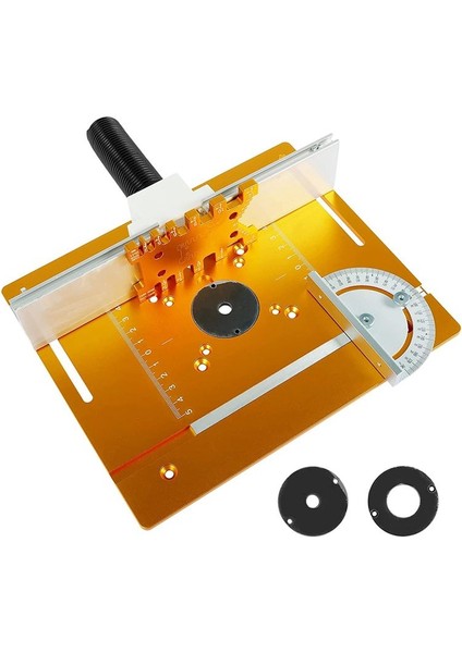 Alüminyum Yönlendirici Tablo Ekleme Plaka Ahşap Freze Çarpıştırma Tahtası Miter Gauge Yönlendirici Düzenleyicisi Ahşap Aracı B Aracı B (Yurt Dışından)