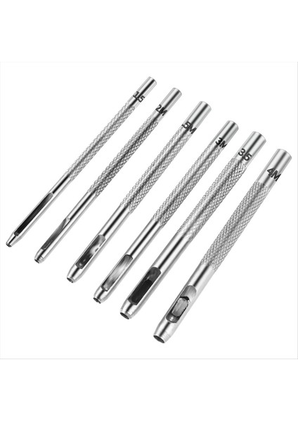 6 Adet Deri Yumruk 1 5mm-4 5mm Yuvarlak Içi Boş Yumuruz Seti Deri Dikiş Zımba Aleti Deri Izleme Kayışı Için (Yurt Dışından)