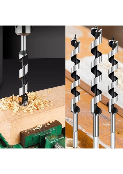 5pcs Ahşap Matkap Bit 9 Inç Uzunlukta Vidalı Nokta Hex-Shank Matkap Derin Delek Ağaç Işleme Kesici (Yurt Dışından) indirimleri