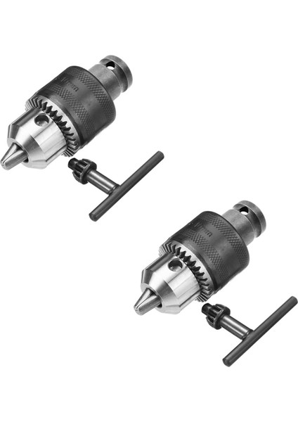 2pcs 1 5-10MM 1/16 Inç - 3/8 Inç Kapasite Anahtar Matkap Tutma Anahtarı Dönüştürücü 1/2 Inç Soket Kare Kadın Adaptör (Yurt Dışından)