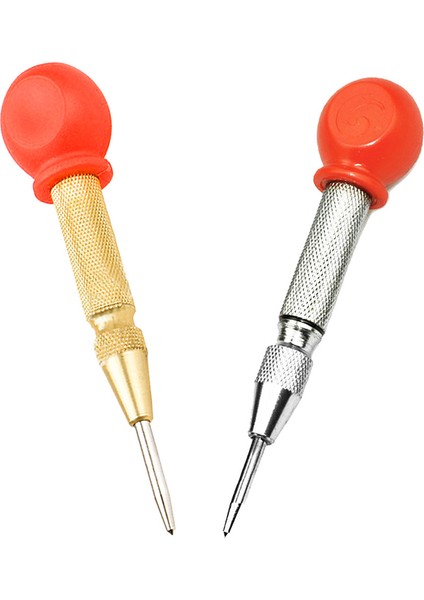 1pcs Hss Center Punch Stator Yumruk Otomatik Merkez Pim Yumruk Yay Yüklü Işaretleme Sondaj Aracı Koruyucu Bir Kılıf Kırmızısı ve Gümüş (Yurt Dışından) fiyatları