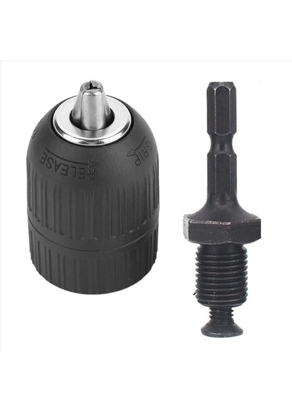 2 Adet Elle Sıkıştırma Seti Adaptör Ağır Hizmet Tipi 10MM Anahtarsız Matkap Adaptör Donanım Aletleri ile (Yurt Dışından) fırsatları