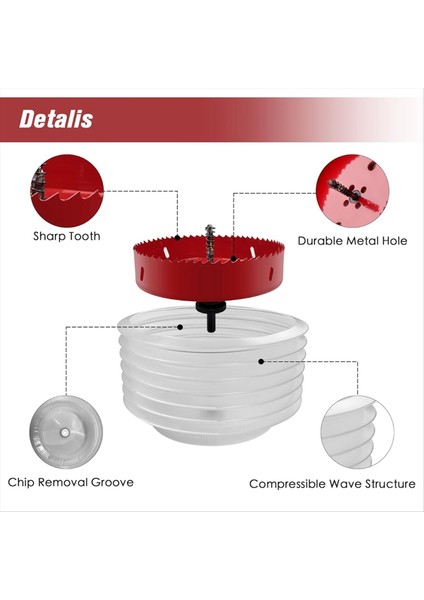 Alışmaz Işıklar Için Toz Kasesi ile 6 Inç Delik Testere Alçıpan Için 3/8in Hex Mandrel Matkap Toz Kase Tavan Sondajı (Yurt Dışından) fiyatları