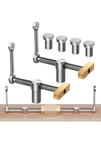 2 Paket Tezgah Köpek Kelepçesi 3/4inch Köpek Deliği Kelepçesi 4 Paket Tezgahlı Köpek Paslanmaz Çelik Pirinç Ağaç Işleme Aletleri 19MM (Yurt Dışından) fiyatları