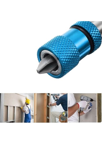 3pcs 60MM Alçıpan Vidalı Bitler Setter Manyetik Bit Tutucu 1/4 Inç Hex Shank Sürücü Bitleri Ayarlanabilir Derinlik Vidalı Tutucu (Yurt Dışından) fırsatları