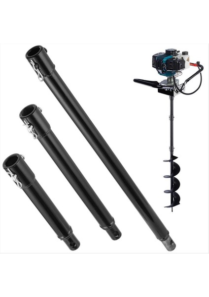 3 Adet Burgu Uzatma Matkap Bitleri 3/4in Şaft Toprak Burgu Matkap Ucu Uzantısı Bahçe Spiral Deliği Matkap Ucu Uzatma Çubuğu (Yurt Dışından)