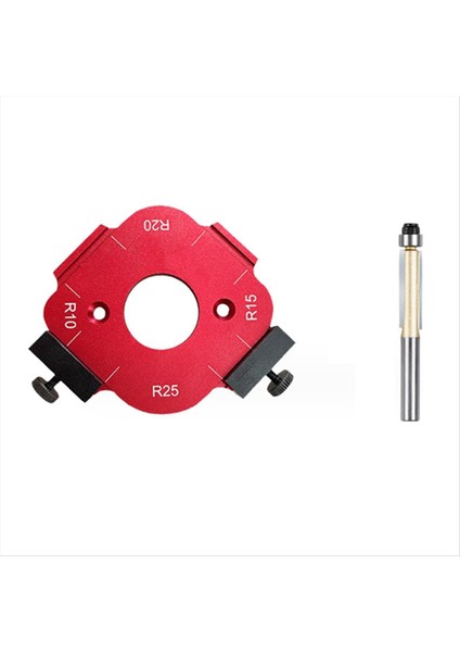 4 1 Arada Ark Açısı Konumlandırma Şablonu Yönlendirici Köşe Yarıçapı Şablonu Köşe Yarıçapı Jig Yönlendirici Şablonu Yeniden Kullanılabilir 10-25R (Yurt Dışından)