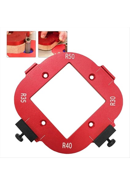 4 1 Arada Ark Açısı Konumlandırma Şablonu Yönlendirici Köşe Yarıçapı Şablonu Köşe Yarıçapı Jig Yönlendirici Şablonu Yeniden Kullanılabilir 10-25R (Yurt Dışından) modelleri
