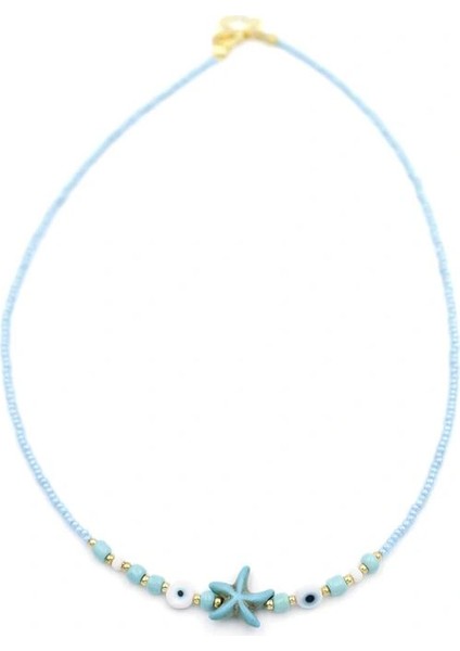 Litaetrend Boncuk Deniz Yıldzı Kolye - Mavi fiyatları
