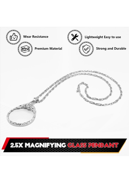 Kitap, Dergi ve Gazete Okumak Için 2,5x Büyüteç Kolye (Yurt Dışından) indirimleri