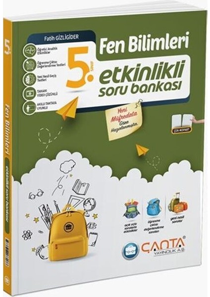 5. Sınıf Fen Bilimleri Etkinlikli Kazanım Soru Bankası Çanta Yayı fiyatları