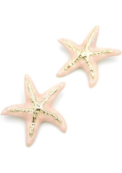 Litaetrend Mineli Deniz Yıldızı Küpe - Pembe fiyatları