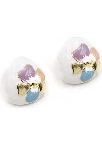 Litaetrend Mineli Çiçek Küpe - Mor fiyatları