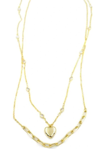 Litaetrend Kalp Kolye - 90CM - Altın fiyatları