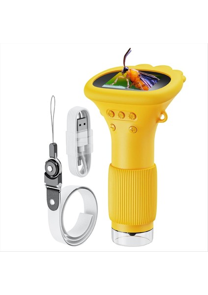 Çocuklar Için 8 Led'li ve Ayar Düğmeli Cep Mikroskobu (Yurt Dışından)