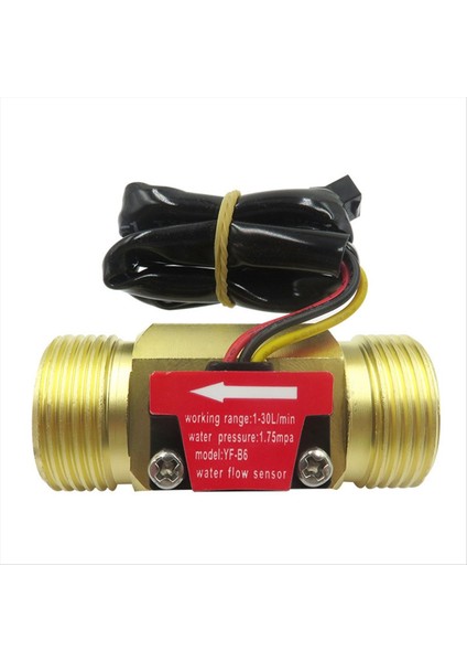 Yf-B6 DN20 Su Akış Sensörü Anahtarı DC5-18V 1-30L/DAK Akış Ölçer (Yurt Dışından)