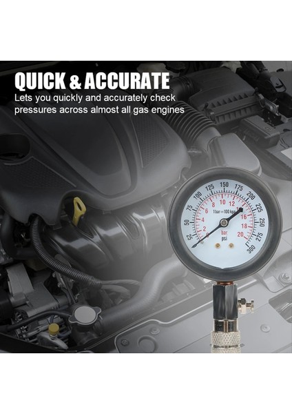 M10, M12, M14, M18 Adaptörlü Benzinli Motor Kompresyon Ölçeri (Yurt Dışından) indirimleri