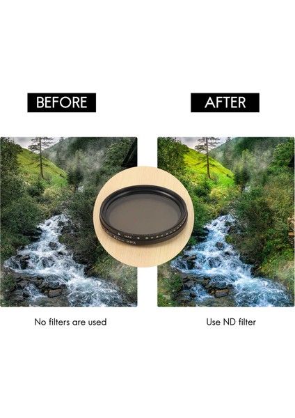 Nikon Canon Sony Kamera Lensleri Için Ayarlanabilir 49 mm Nd Filtre (Yurt Dışından) modelleri