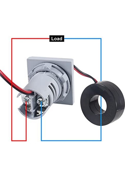 Akım Gerilim Hertz Ölçerler, Dijital 3'ü 1 Arada 22 mm Voltmetre Ampermetre (Yurt Dışından) indirimleri