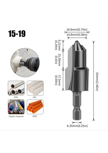 Yükseltilmiş Alaşım Kaldırma Matkapı Ppr/tpr Su Borusu Onarım Matkap Braketi Pagoda Matkap Botu Pahlatma Aracı 20/25/32MM (Yurt Dışından) fiyatları