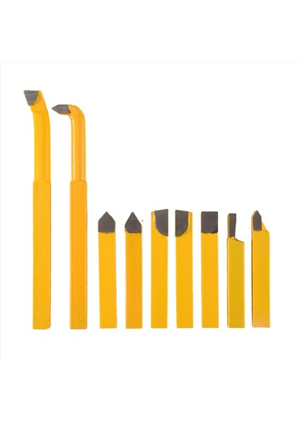 9pcs/set Yw1 Karbür Lehçeli Uçlu Uçlu Torna Kesici Aletleri 8X8MM Kana Yüksek Sertlik Döndürme Freze Kaynağı Biti (Yurt Dışından)