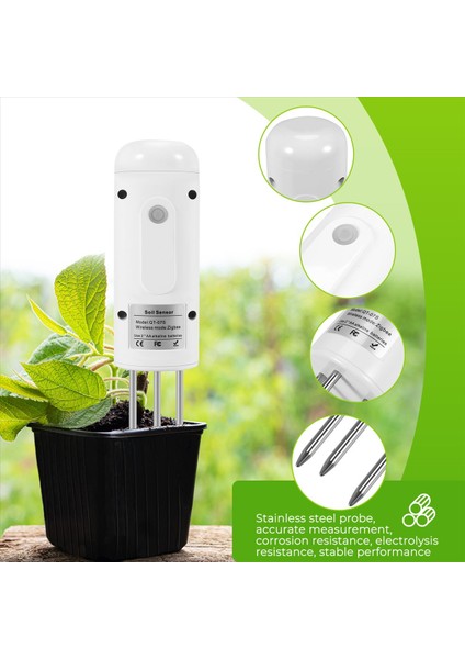 Tuya Zigbee Kablosuz Toprak Nem Ölçer Sıcaklık ve Nem Test Cihazı (Yurt Dışından) indirimleri