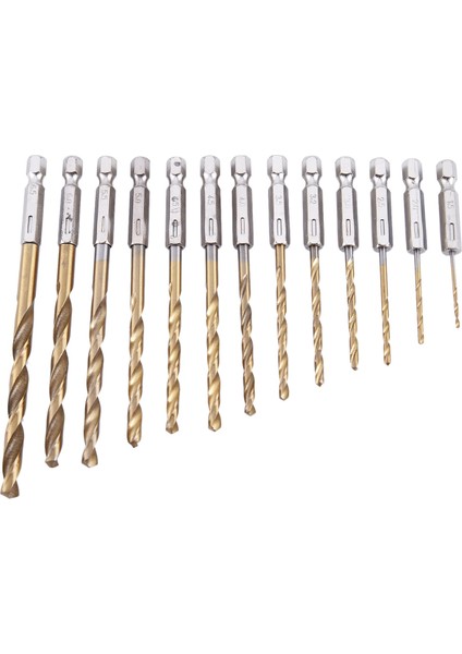 13PC Hss Titanyum Kaplamalı Matkap Bit Seti 1/4 Inç Hex Shank (Yurt Dışından) fırsatları