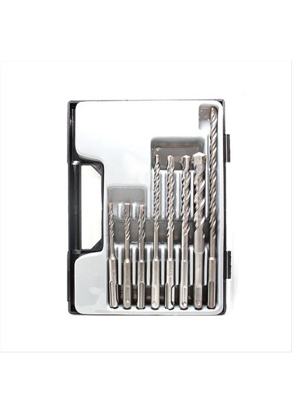 8 Parçalı Duvar Matkap Bitleri Seti Etki Matkap Bit Kombinasyonu Iki Çukur ve Iki Oluk Alaşım Beton Duvar Açılış (Yurt Dışından)