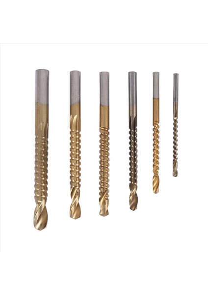 6pcs Kobalt Matkap Bit Set Delik Testere Kanal Seti Ahşap Işleme Testere Dişli Matkap Yuvalı Matkap (Yurt Dışından)