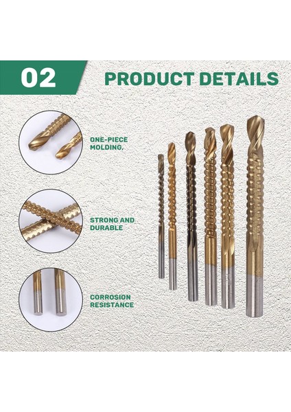 6pcs Kobalt Matkap Bit Set Delik Testere Kanal Seti Ahşap Işleme Testere Dişli Matkap Yuvalı Matkap (Yurt Dışından) indirimleri