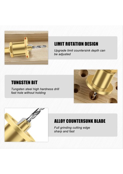 Ayarlanabilir Altıgen Şaft Kontroşkeli Matkap Taper Delik Matkap Vidası Aşaması Kendi Kendine Dokunma Vidası Alaşımı (Yurt Dışından) modelleri