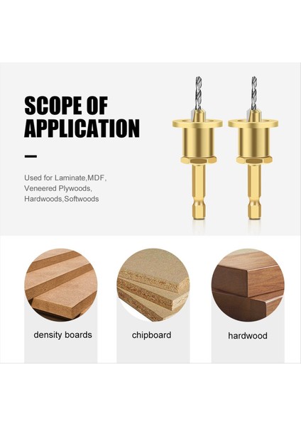 Ayarlanabilir Altıgen Şaft Kontroşkeli Matkap Taper Delik Matkap Vidası Aşaması Kendi Kendine Dokunma Vidası Alaşımı (Yurt Dışından) indirimleri