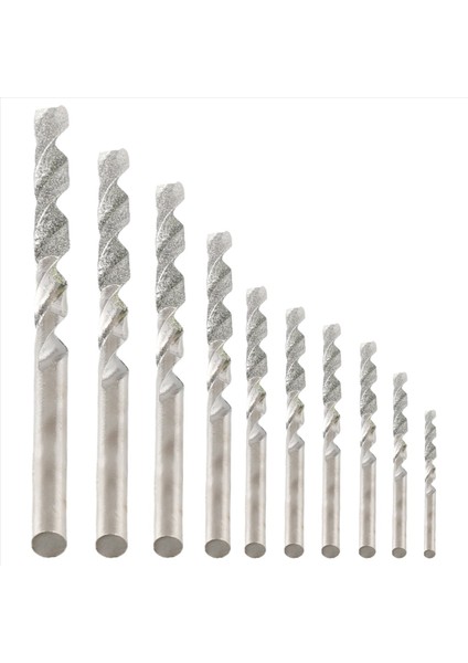 10 Adet Elmas Matkap Bitleri Set Bükülme Elmas Ucu Matkap Biti Ağır Hizmet Tipi Mini Elmas Matkap Ucu Cam Karo Için Set (Yurt Dışından)