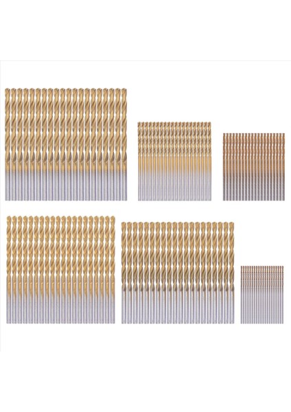 120 Pcs Titanyum Matkap Bit Seti Metal Çelik Ahşap Plastik Bakır Alüminyum Alaşım Için Matkap Bitleri 1mm Ila 3 5 mm (Yurt Dışından)