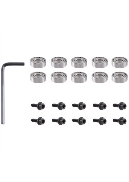 10PCS Yönlendirici Bitleri Yönlendirici Bit Yatak Onarımı Için Üst Monte Balo Yatak Kılavuzu (Yurt Dışından)