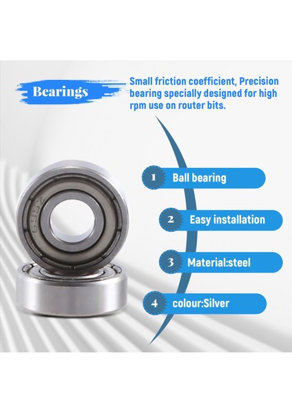 10PCS Yönlendirici Bitleri Yönlendirici Bit Yatak Onarımı Için Üst Monte Balo Yatak Kılavuzu (Yurt Dışından) indirimleri