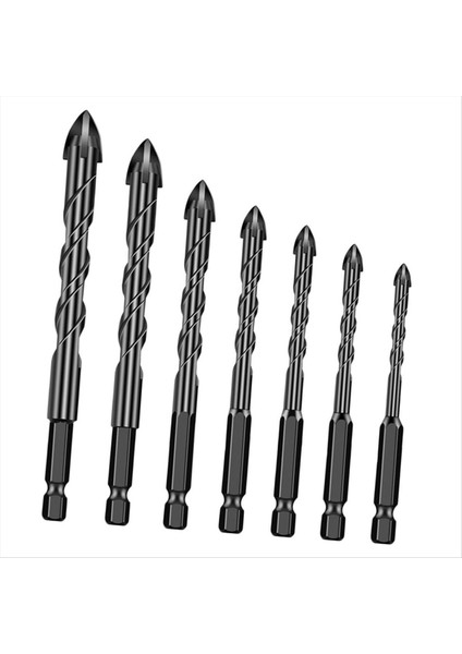 7pcs Hex Shank Matkap Bitleri Yakacak Odun El Matkap Konisi Çok Amaçlı Sondaj Biti Baskalı Matkap Bitliği Tile Matkap Bit (Yurt Dışından)