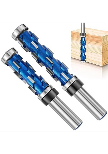 2pc Floş Trim Yönlendirici Bit Seti 1/2inch Shank Çift Yatak Spiral Kırpma Aracı Ahşap Freze Kesici Aracı Ahşap Için (Yurt Dışından)
