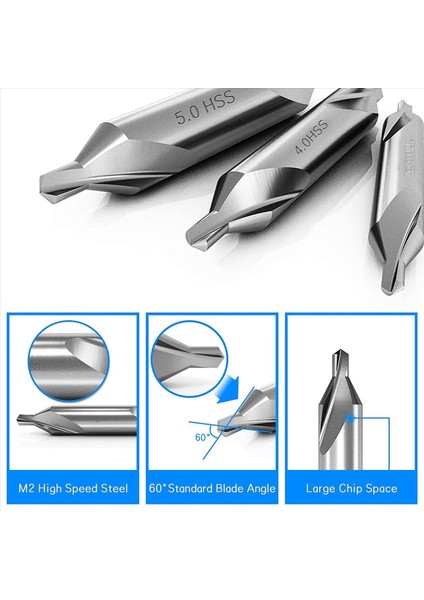 14 Pcs Center Matkap Bitleri Set 60 Derece Açı Matkap Bitleri Kit Metal Işleme Için Counterk Araçları (Yurt Dışından) fırsatları