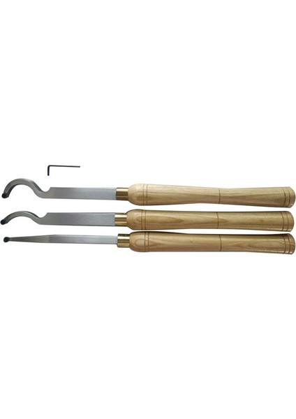 3pcs Mini Çelik Ahşap Torna Turnama Araçları Seti -Detaylı Bitirici Hollow &amp Wood Tutma Torna Araçları Odun Turnu (Yurt Dışından)