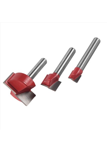 3pcs Temizleme Alt Yönlendirici Bit Seti 6mm Shank Çift Flüt Karbür Kesici Düz Yumruk Tahtası Yüzey Planlama Aracı (Yurt Dışından) fiyatları