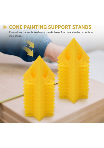 20PCS Ressamın Piramit Standları Kabine Boyası Tuval Dolap Kapı Yükselticileri Boya Dökme Tuval Destek Standları (Yurt Dışından) fiyatları