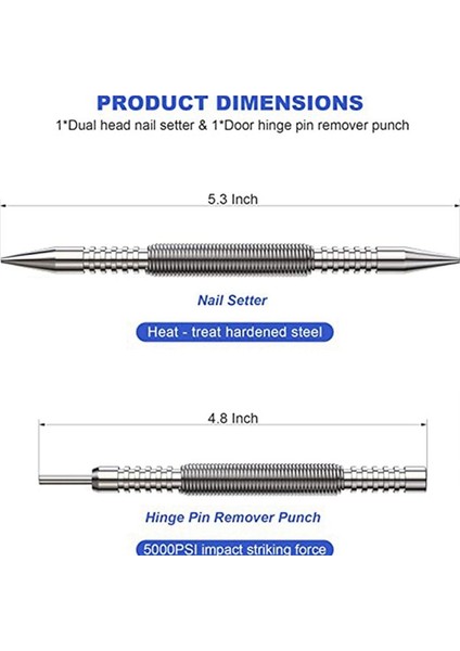 Bahar Çift Uç Çivi Yumruk Set Merkez Del Delin Yay Yüklü Marker Metal Ahaç Matkap Bit Kapı Pimi Çıkarma (Yurt Dışından) fırsatları