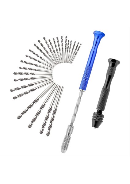 Reçine Döküm Için 25PC 0 5-3 mm Küçük Metal Manuel Matkap Bitleri ile Mikro Tip Pim Arası Mengene ve Bükülme Handdlill Rottery Aracı (Yurt Dışından)