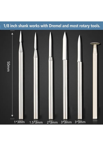 Ahşap Oyma Matkap Bitleri Döner Aracı Için Set 12 Pcs Gravür Matkap Aksesuarları Bit Ahşap El Sanatları Taşlama Aracı 3mm (Yurt Dışından) fırsatları