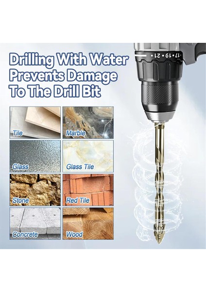 10PCS Yeni Dört Flüt Testere Dişi Eksantrik Matkap Biti Boyutu 5/6/8/10/10/12MM Ahşap Mermer Metal Cam Seramik Duvar Karoları B (Yurt Dışından) fiyatları