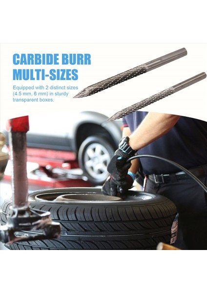 2pcs Lastik Biti 4 5/6mm Lastik Onarım Karbür Çapak Matkap Ucu Lastik Yamaları Fiş Kesiciler Tel Kesici Rayba Matkap (Yurt Dışından) indirimleri