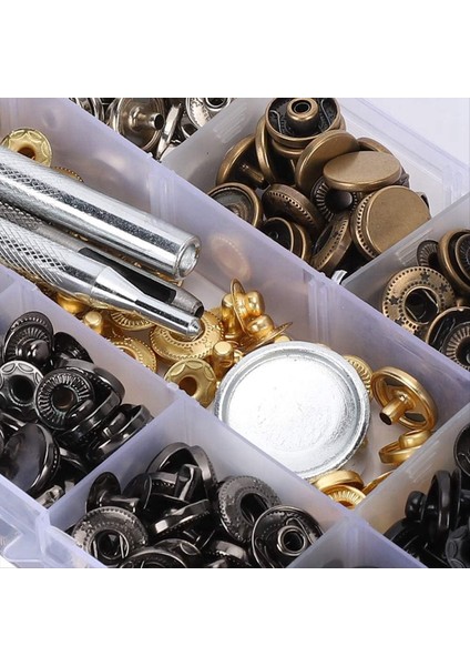 120 Set Snap Darlatıcı Kiti Deri 6 Renkli Metal Pres Saplama Araçları (Yurt Dışından) indirimleri