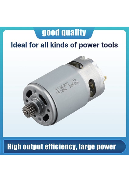 21V RS550 Dc Motor 14TEETH 9 5mm Mini Zincir Testere Elektrik Motor Motoru Matkap Şarj Edilebilir Güç Alet Aksesuarları (Yurt Dışından) fırsatları